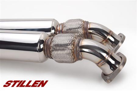 STILLEN GT-R Secondary Cat Delete Y-Pipe Flanges and Flex Joints