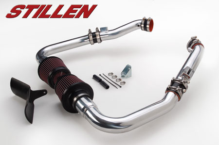 STILLEN Generation 3 Ultra Long Tube Intake for the G37 Coupe On Car