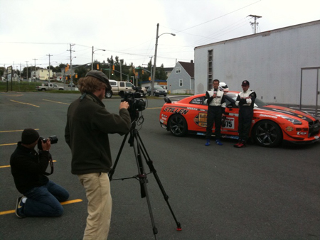 STILLEN GT-R starting prologue stage 2009 Targa Newfoundland Rally