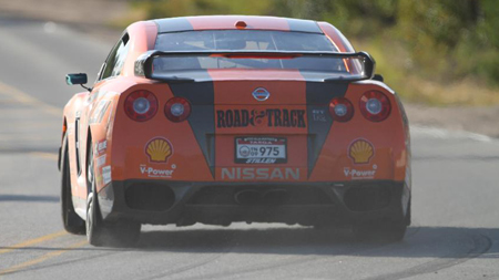 STILLEN GT-R at Targa Newfoundland getting sideways. 