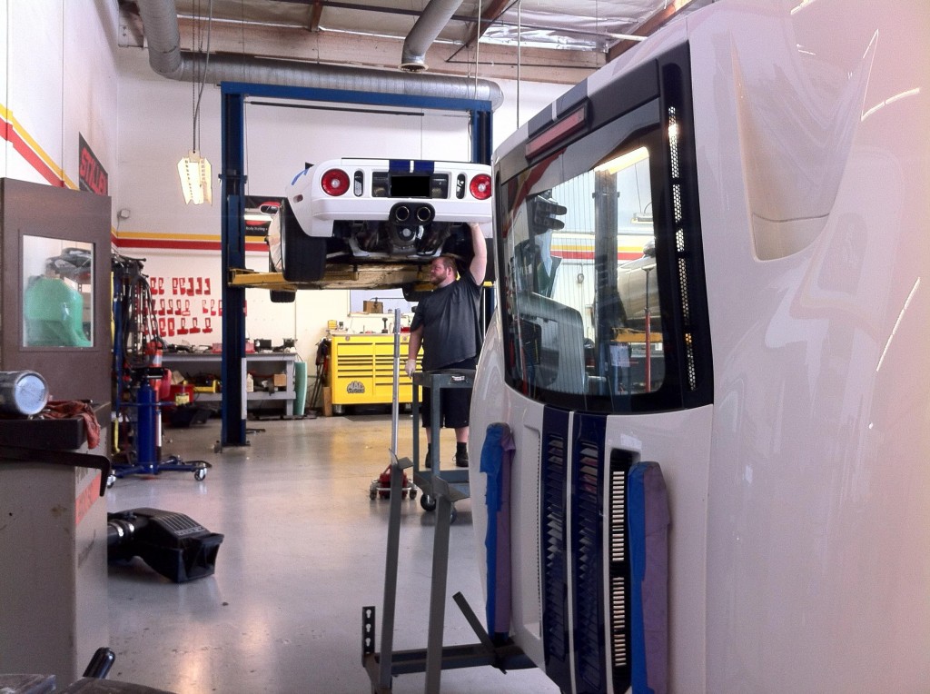 Ford GT in the STILLEN Service Shop