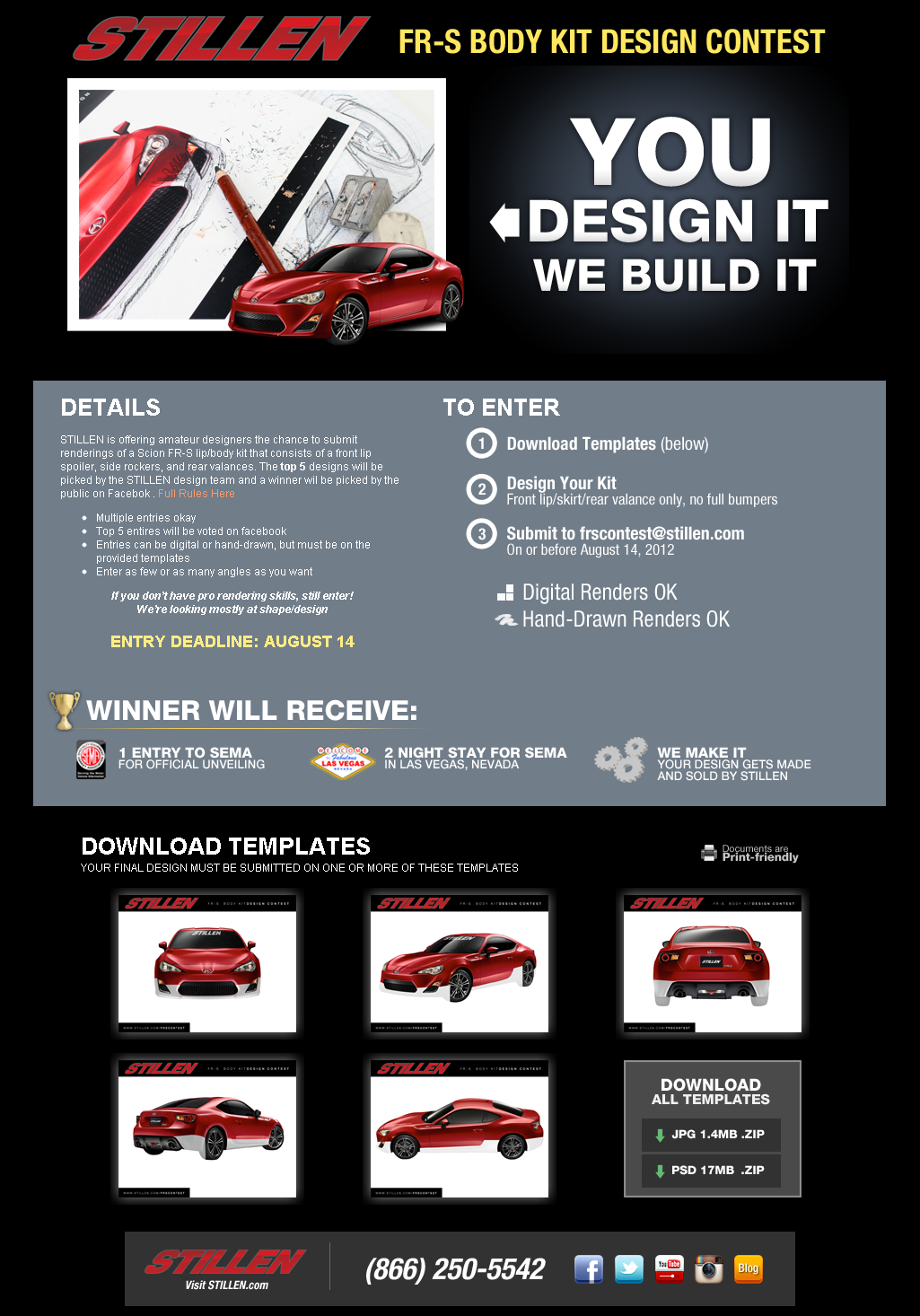 STILLEN FRS Body Kit Design Contest Flyer