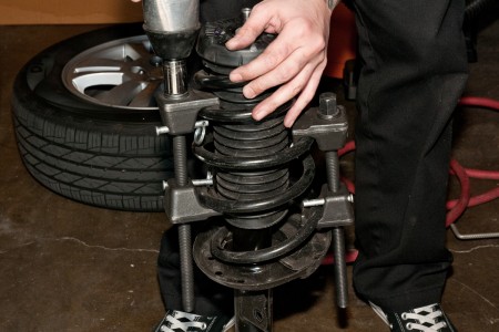 2013 Chevy Sonic Hatchback Stock Springs Compressed