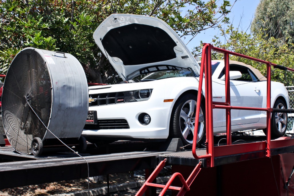 Camaro SS Convertible Whipple Supercharger on dyno