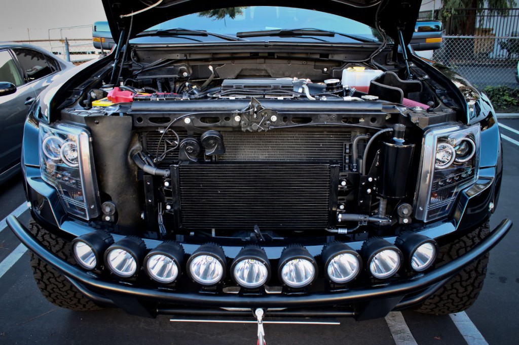 Ford Raptor Supercharger front engine shot