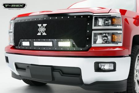 Trex grille with LED Lights for Chevy Silverado