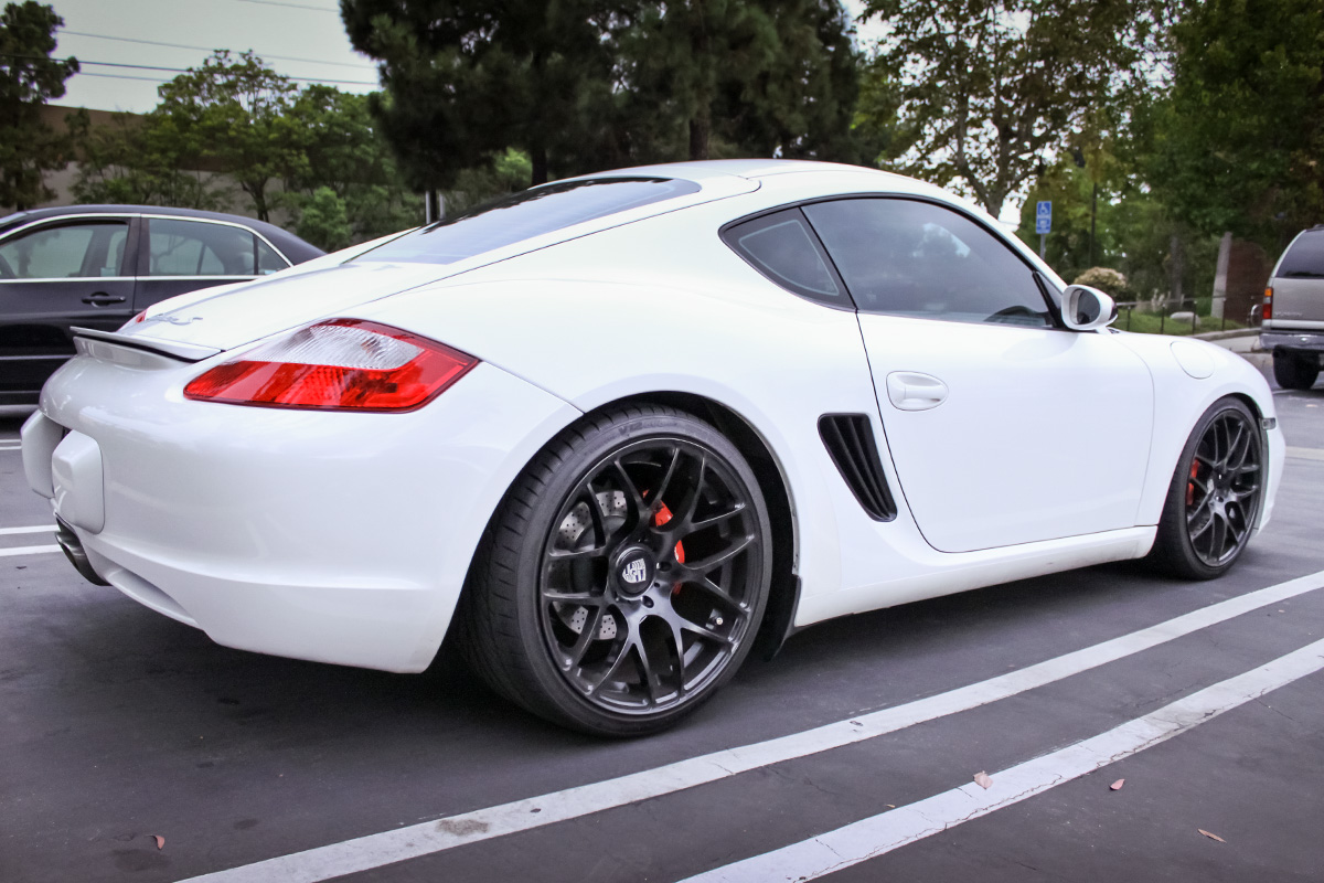 Porsche Cayman With KW Coilovers