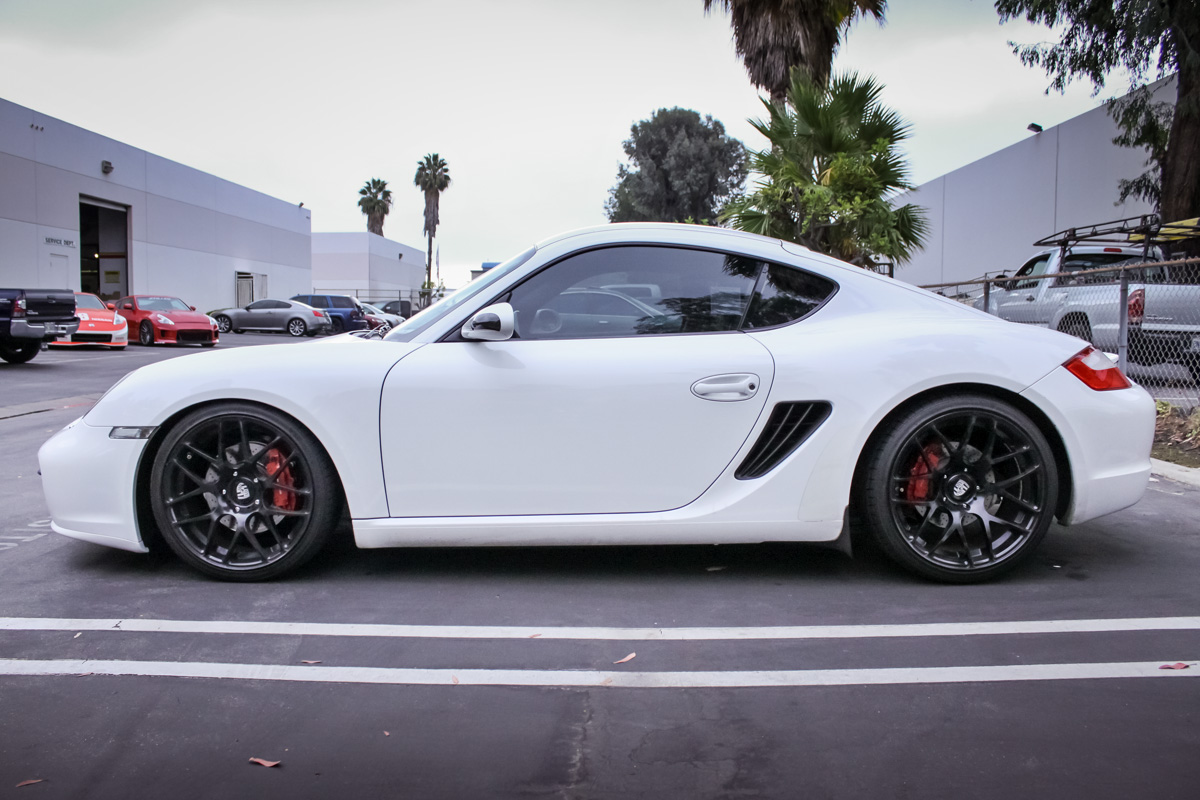 Porsche Cayman With KW Coilovers