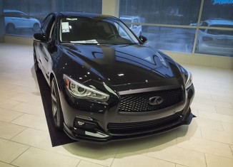 Sheehy Infiniti Q50 with STILLEN Rear Spoiler, Splitter, Exhaust and Cold Air Intake