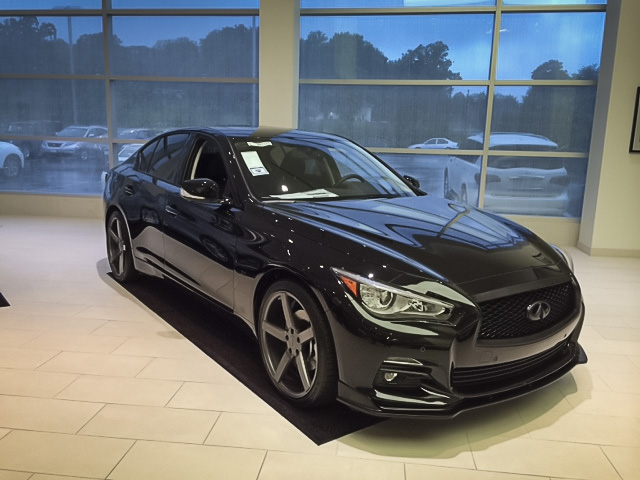 Blacked Out Q50 with Custom STILLEN Parts Available at Sheehy Infiniti