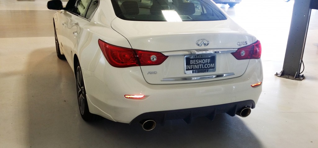 Q50 with STILLEN Diffuser and Exhaust - Available at Beshoff Infiniti