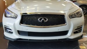 Modified 2016 Infiniti Q50 with STLLEN front splitter