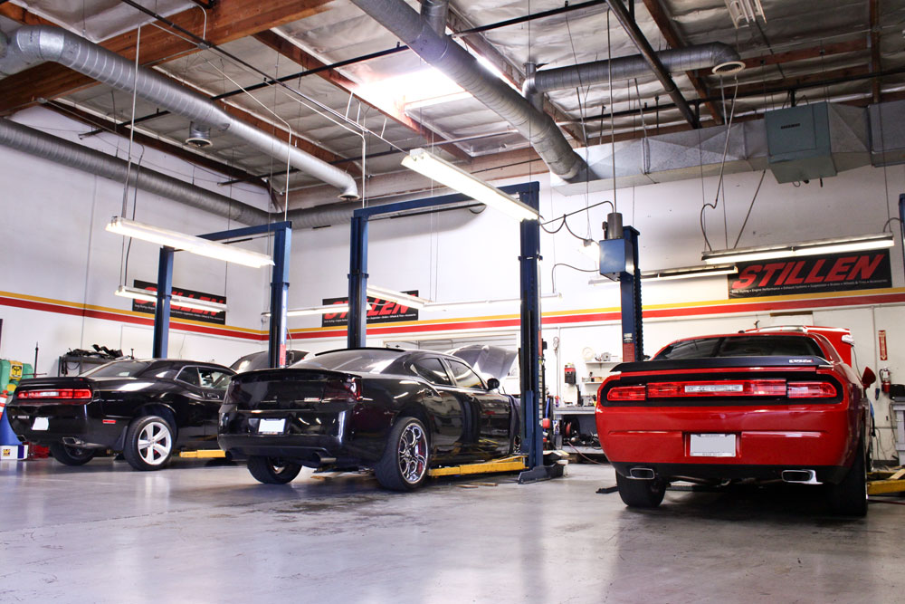 2 Dodge Challernger SRT8s and a Dodge Charger at STILLEN