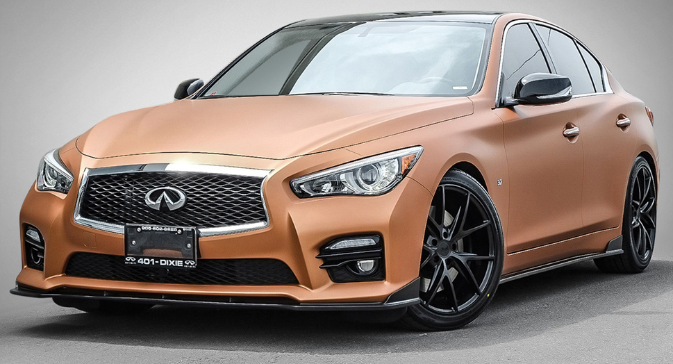 Q50S with STILLEN Body Components, RS-R Lowering Springs, Niche Wheels & More Available at 401 Dixie Infiniti