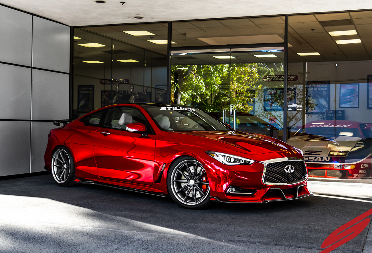 Stillen Debuts The New Infiniti Parts For The Q60 3 0t Redsport 400 At Sema 2017 Stillen Garage