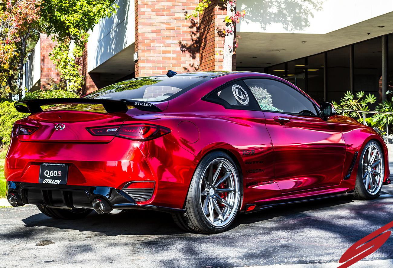 STILLEN INFINITI Q60 REDSPORT 400 SEMA 2017 STILLEN_Q60_Sema_2017_rear_v2