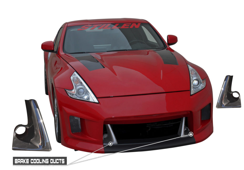 STILLEN 370Z DUCTS INFOGRAPHIC BRAKEDUCTSONLY SHADOW FANGS