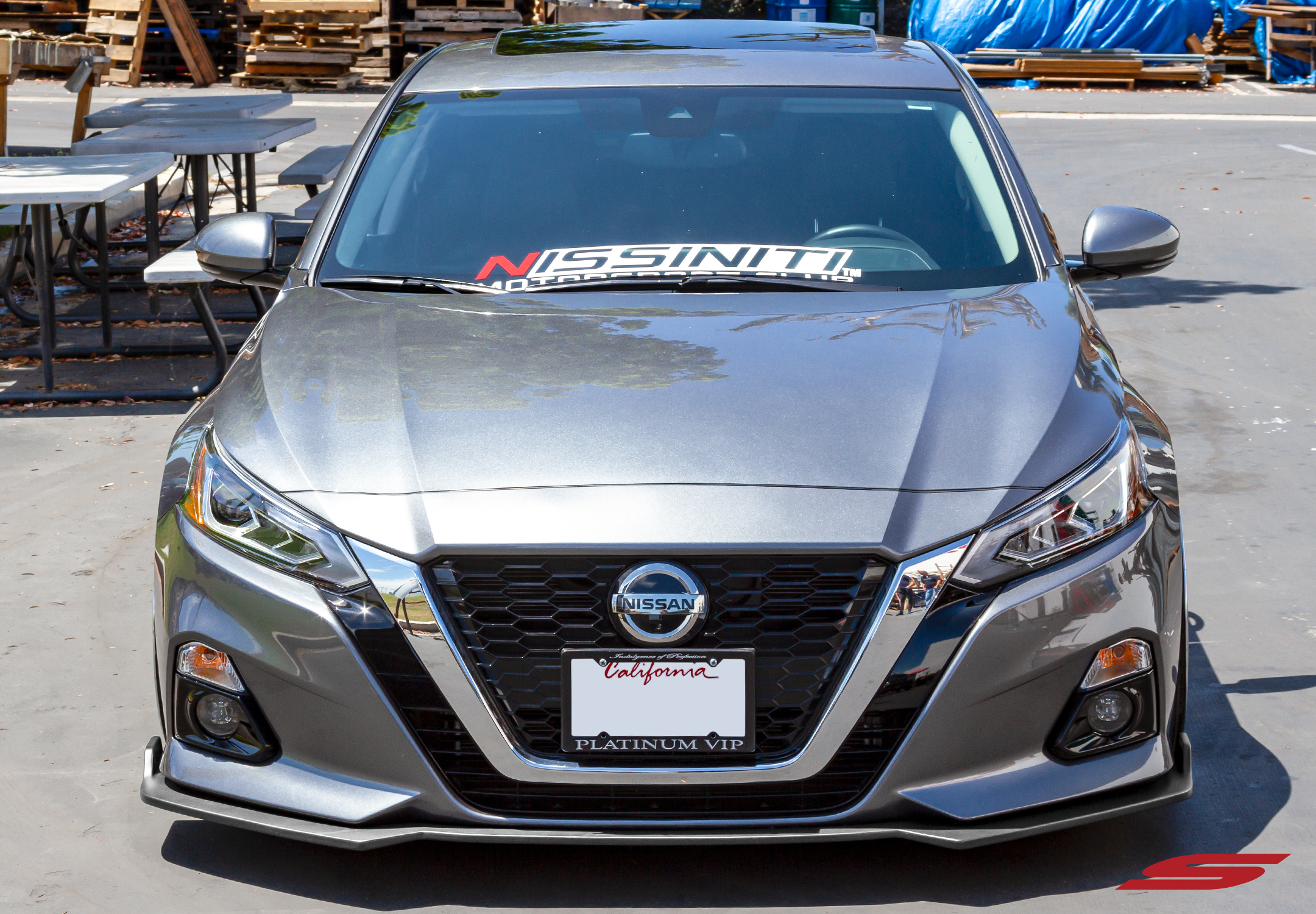 2019+ Nissan Altima STILLEN Front Splitter [Matte Black] - KB13153